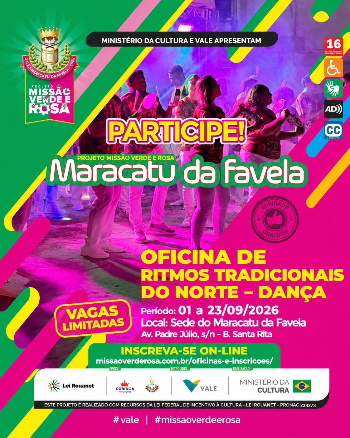 Inscrição — Ritmos Tradicionais do Norte (Dança)